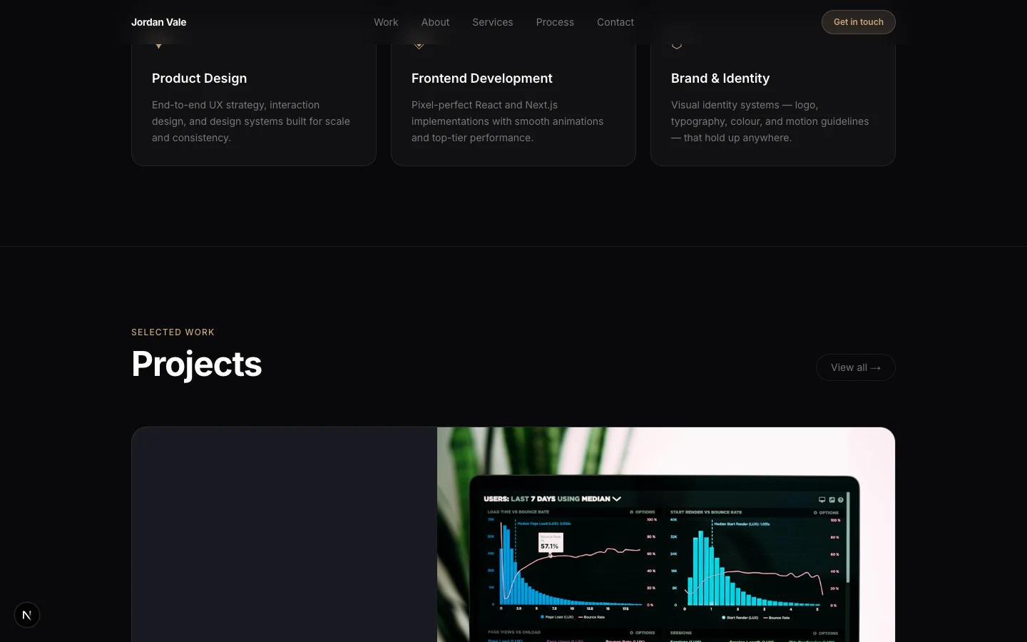 Aether — Personal Portfolio preview 2