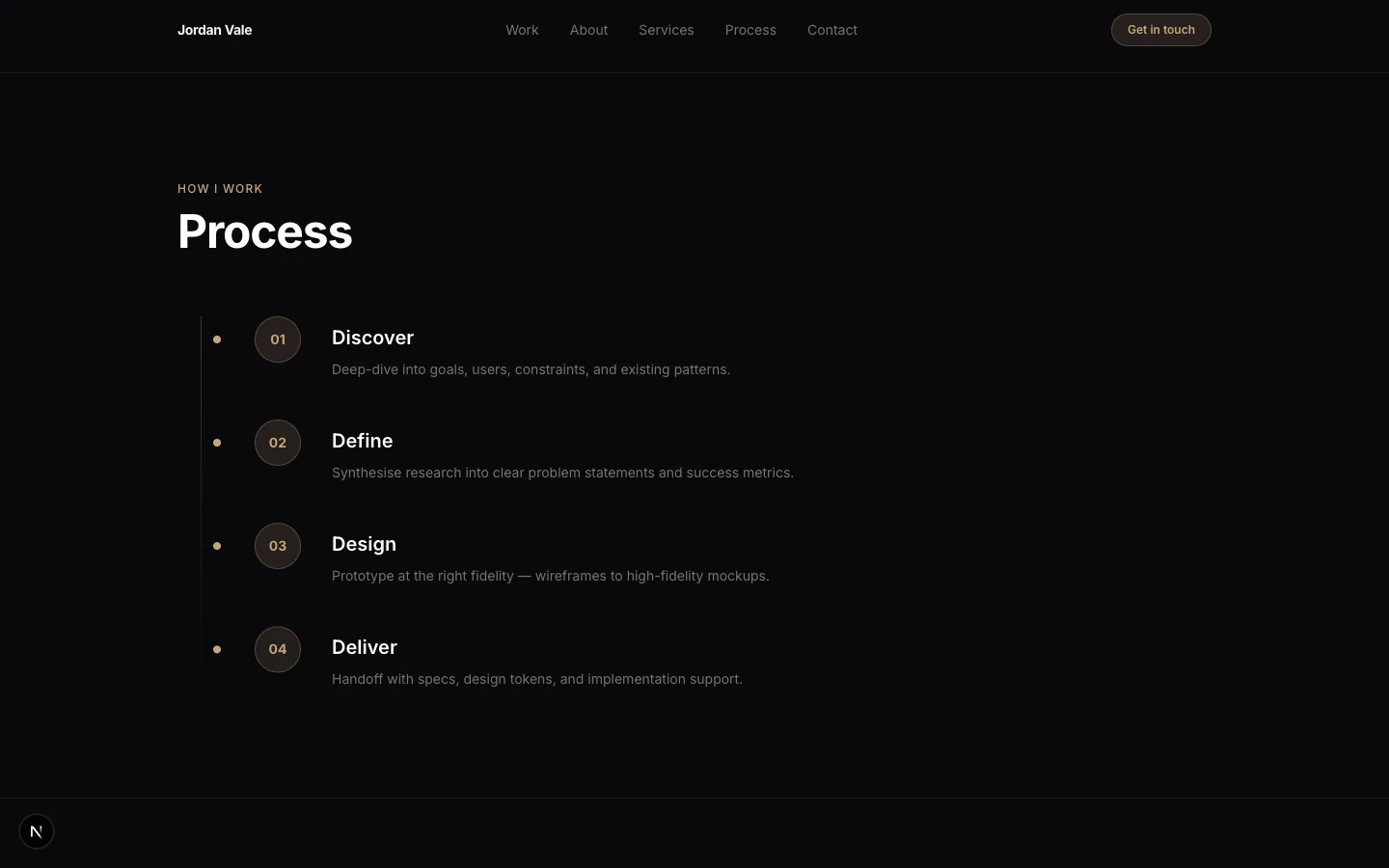 Aether — Personal Portfolio preview 3