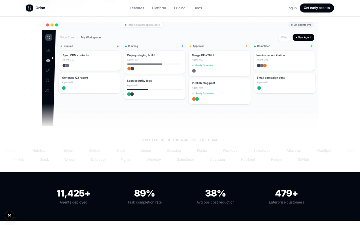 Orion — Autonomous Enterprise AI preview 1