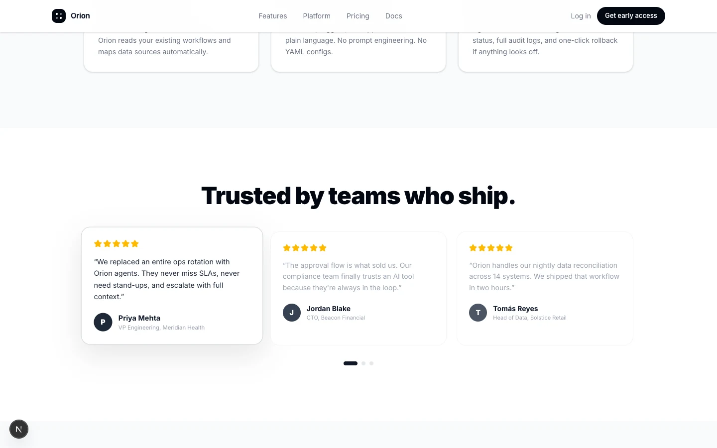 Orion — Autonomous Enterprise AI preview 3