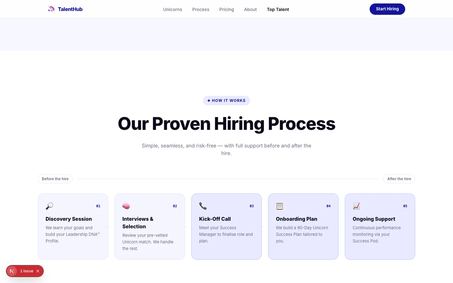 TalentHub — Assistantly-Style Agency Landing preview 3