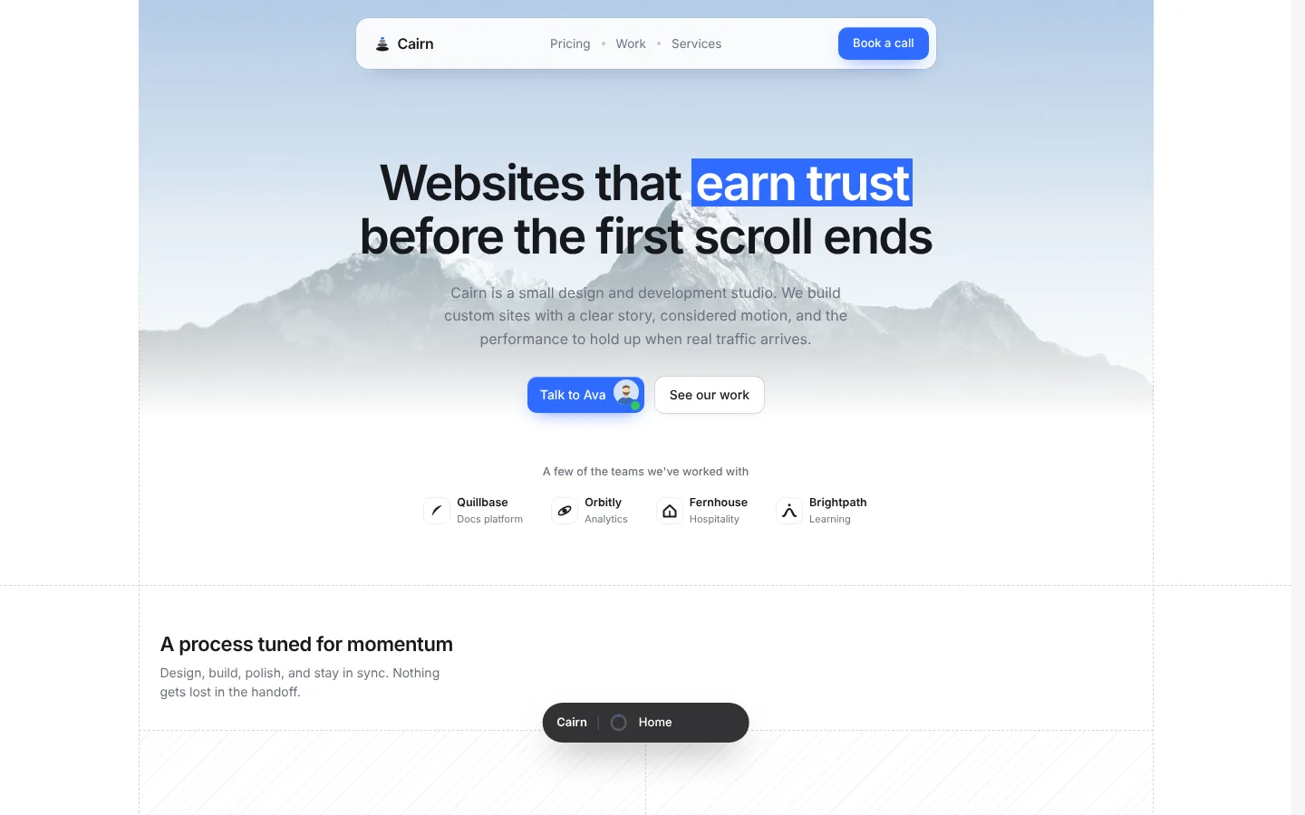 Cairn home page